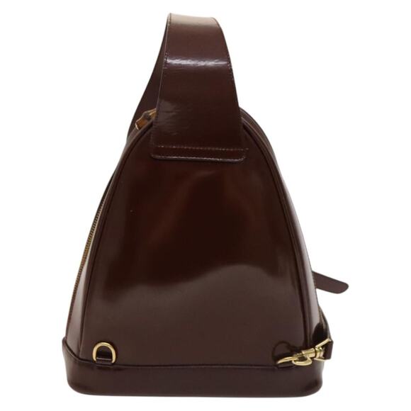 GUCCI Bamboo Body Bag Patent Leather Brown Gold 003 3444 003 3444 - Picture 3 of 12